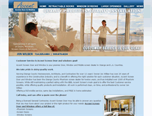 Tablet Screenshot of accentscreendoor.com